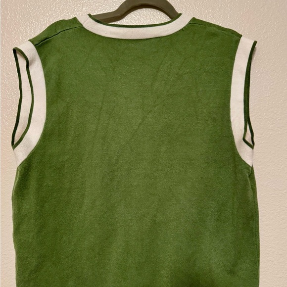 Green Vest with Black Buttons - Picture 2 of 2